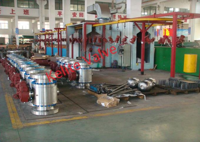 3 Piece Carbon Steel Trunnion Ball Valve , Air Actuated Ball Valve