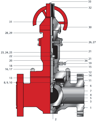 Top Entry Rising Stem Ball Valve Trunnion Mounted Feature Spring Loaded Seat