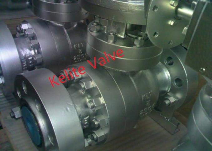 Forged Trunnion Mounted Ball Valve Flanged Ends Buttwelding Ends