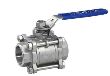China 3 Piece Floating Type Ball Valve , Flanged Ball Valve Soft - Seated Feature supplier