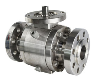 China Forged Trunnion Mounted Ball Valve Flanged Ends Buttwelding Ends supplier