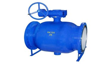 China Durable Fire Safe Design Ball Valve / Fully Welded Ball Valve Blue Color supplier