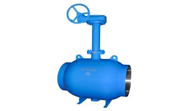 China Fixed Worm Wheel Buried Trunnion Ball Valve Fully Welded Ball Valve supplier