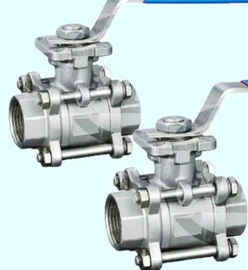China Female Threaded Manual Ball Valve Stainless Steel 304 With ISO Mounting Pad supplier