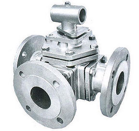 China L Port T Port Trunnion Ball Valve High Precision With ISO Mounting Pad 3 Way supplier