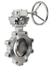 Stainless Steel Butterfly Valve Zero Leakage WCB CI Material OEM Service