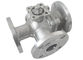 Floating Type Three Way Ball Valve Hand Lever Gear Pneumatic Operation supplier