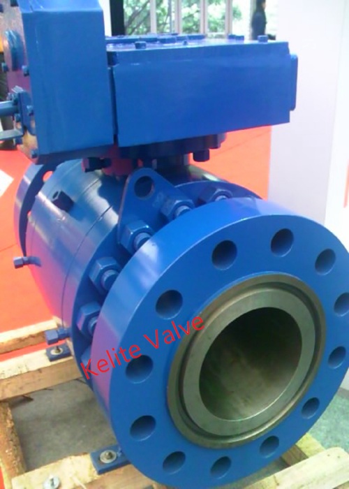 Stainless Steel Trunnion Ball Valve , Full Port Ball Valve Fire Safe Design