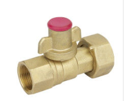 China Brass Ball Type Float Valve With Water Meter Working Temperature -20℃~120℃ supplier