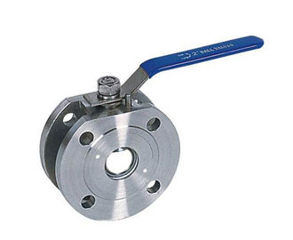 Forging Wafer Ball Valve Large Diameter Steel Flanges High Flow Capacity