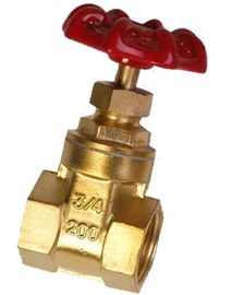 China Lightweight Forged Steel Valves / 2 4 Inch Brass Gate Valve Simple Structure supplier