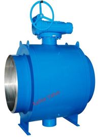 China BW Flange Fully Welded Ball Valve Gear Operation Long Working Lifespan supplier