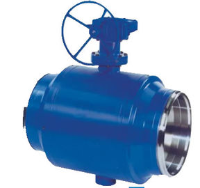 China Industrial Carbon Stainless Steel Ball Valve Full Welded Body Blue Color supplier
