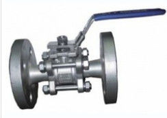China DN15 - 200 Size Floating Type Ball Valve PN16 / PN40 Flange End High Strength supplier