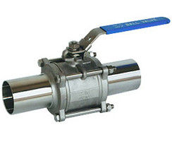 China Full Port Direct Mount Ball Valve 1/4&quot; - 4&quot; Size 3PC Extension Butt Weld End supplier