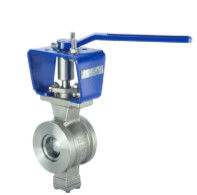 China Manual Segmented Ball Control Valve Reduce Bore Integral Body Design supplier