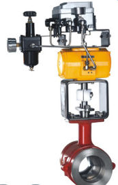 Pneumatic Control V Type Floating Type Ball Valve PN10 / 16 CE Certifcation