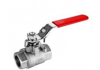 PN40 Pressure Two Piece Ball Valve PTFE RPTFE Seat Cast Floating Ball Valve