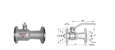 Unibody Anti - Static Floating Type Ball Valve / Forged Steel Ball Valve
