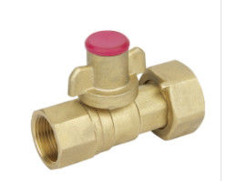 Brass Ball Type Float Valve With Water Meter Working Temperature -20℃~120℃