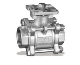 Stainless Steel Ball Valve ISO Mounting Pad Full Bore Antistatic Design