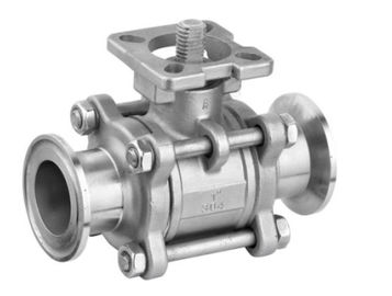 Stainless Steel Ball Valve ISO Mounting Pad Full Bore Antistatic Design