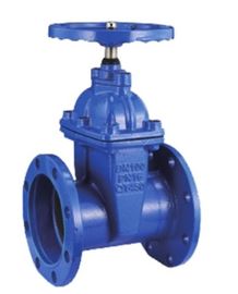 Cast Soft Seated Gate Valve Floating Design Pneumatic Actuators Flat Bottom