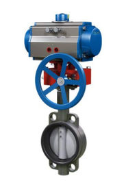 Hydraulic Linkage Industrial Control Valves , Pneumatic Butterfly Valve