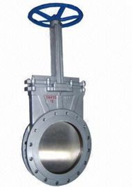 Manual Knife Cast Gate Valve , Forged Steel Gate Valve Beveled Knife Edge