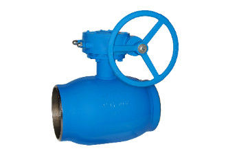 Blue Color Trunnion Ball Valve / Fully Welded Floating Type Ball Valve