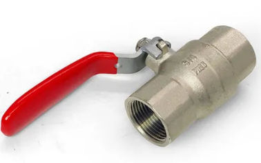 Steel Handle Bypass Type Brass Ball Valve Female Thread Connection Lever Operation