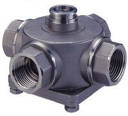 Steel Screwed End Trunnion Ball Valve CL150 Pressure AISI 304 Bolt Washer
