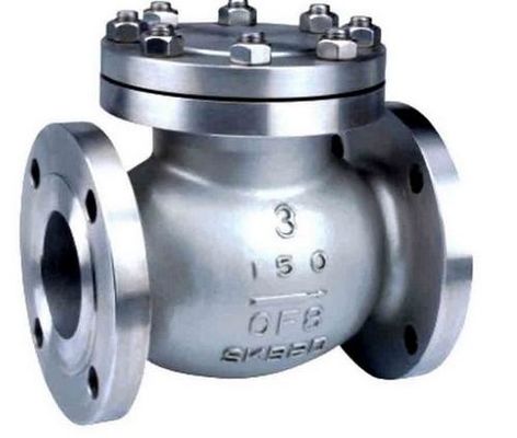API ISO CE Standard Cast Check Valve , Stainless Steel Swing Check Valve
