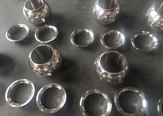 Three Dimensional Checked Valve Spare Parts / CNC Machined Ball Valve Ball