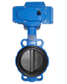 Electric Wafer Centerline Butterfly Valves , Ductile Iron Butterfly Valve