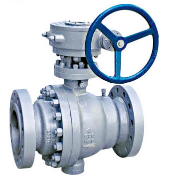 Full Port Trunnion Mounted Ball Valve Forged Steel Anti Static Device ISO 5211 Direct Mounting Pad